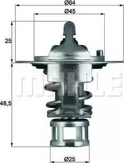 BEHR TX 65 77 - Термостат охлаждающей жидкости / корпус www.autospares.lv