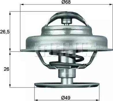 BEHR TX 62 89 - Coolant thermostat / housing www.autospares.lv