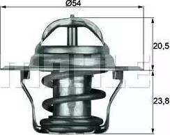 BEHR TX 14 87D - Термостат охлаждающей жидкости / корпус www.autospares.lv