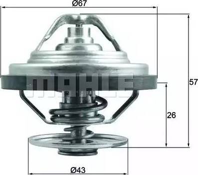 BEHR TX 158 79 - Coolant thermostat / housing www.autospares.lv