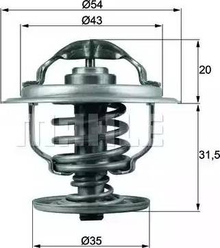 BEHR TX 109 87D - Термостат охлаждающей жидкости / корпус www.autospares.lv