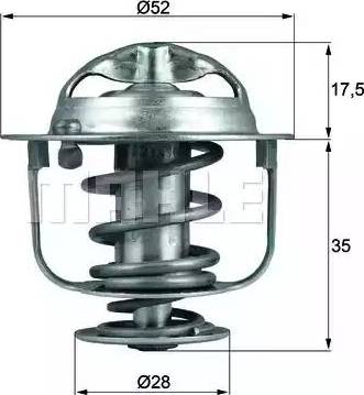 BEHR TX 119 82D - Coolant thermostat / housing www.autospares.lv