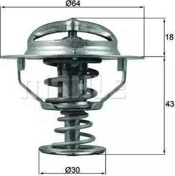 BEHR TX 114 82D - Coolant thermostat / housing www.autospares.lv