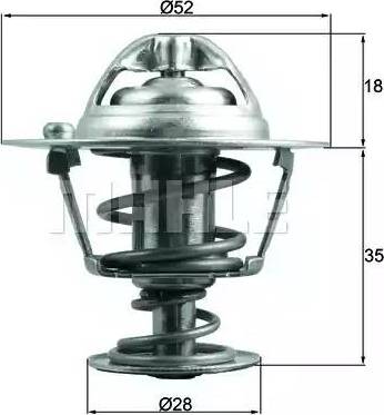 BEHR TX 184 78D - Coolant thermostat / housing www.autospares.lv