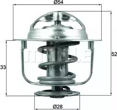 BEHR TX 176 82D - Coolant thermostat / housing www.autospares.lv