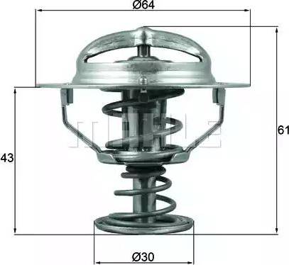 BEHR TX 178 78D - Coolant thermostat / housing www.autospares.lv