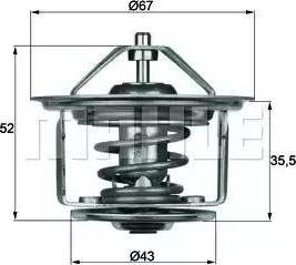 BEHR TX 17 80D - Termostats, Dzesēšanas šķidrums autospares.lv