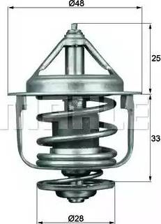 BEHR TX 87 77D - Термостат охлаждающей жидкости / корпус www.autospares.lv