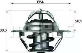 BEHR TX 3 87D - Coolant thermostat / housing www.autospares.lv