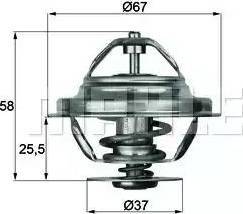 BEHR TX 20 80D - Термостат охлаждающей жидкости / корпус www.autospares.lv