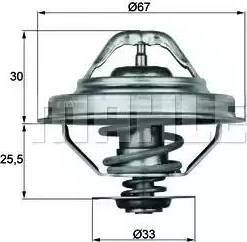 BEHR TX 28 92D - Coolant thermostat / housing www.autospares.lv