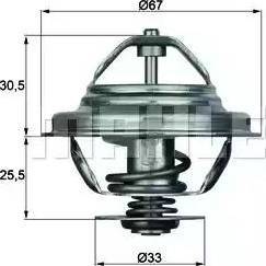 BEHR TX 27 71D - Термостат охлаждающей жидкости / корпус www.autospares.lv