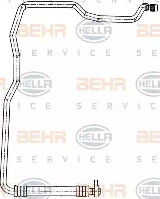 BEHR HELLA Service 9GS 351 191-391 - Zemspiediena cauruļvads, Gaisa kondicionēšanas sist. www.autospares.lv