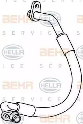 BEHR HELLA Service 9GS 351 337-781 - Augstspiediena cauruļvads, Gaisa kond. sist. www.autospares.lv