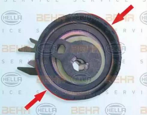 BEHR HELLA Service 9XU 376 819-471 - Tensioner Pulley, timing belt www.autospares.lv