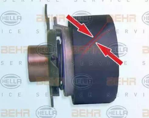 BEHR HELLA Service 9XU 376 819-471 - Tensioner Pulley, timing belt www.autospares.lv