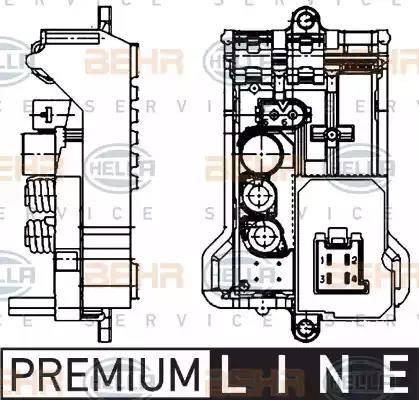 BEHR HELLA Service 5HL 351 321-141 - Regulators, Salona ventilators autospares.lv