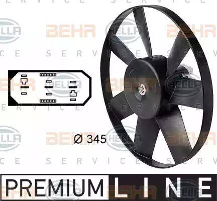 BEHR HELLA Service 8EW 009 144-451 - Ventilators, Motora dzesēšanas sistēma www.autospares.lv