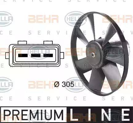 BEHR HELLA Service 8EW 009 144-471 - Ventilators, Motora dzesēšanas sistēma autospares.lv