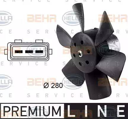 BEHR HELLA Service 8EW 009 144-381 - Ventilators, Motora dzesēšanas sistēma www.autospares.lv