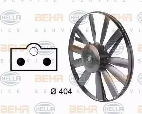 BEHR HELLA Service 8EW 009 144-711 - Fan, radiator www.autospares.lv