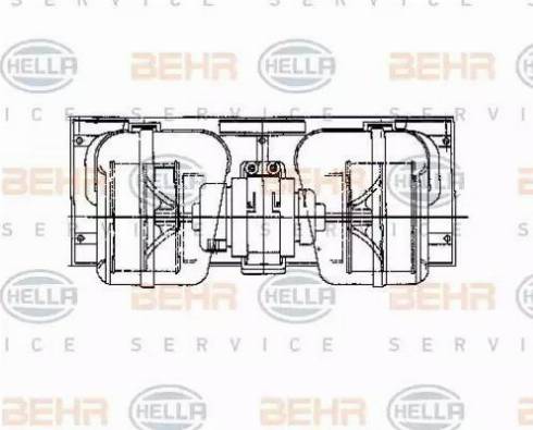 BEHR HELLA Service 8EW 009 157-661 - Salona ventilators www.autospares.lv