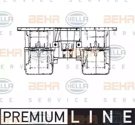 BEHR HELLA Service 8EW 009 160-791 - Salona ventilators www.autospares.lv