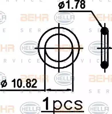 BEHR HELLA Service 8FC 351 302-371 - Condenser, air conditioning www.autospares.lv