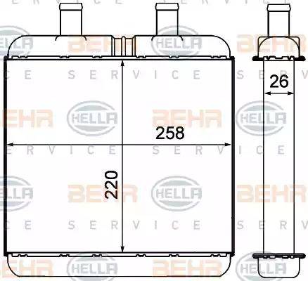 BEHR HELLA Service 8FH 351 000-591 - Siltummainis, Salona apsilde www.autospares.lv