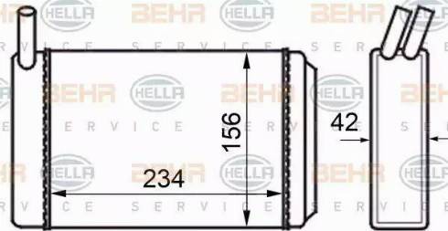 BEHR HELLA Service 8FH 351 024-211 - Siltummainis, Salona apsilde www.autospares.lv