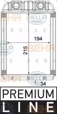 BEHR HELLA Service 8FH 351 315-351 - Siltummainis, Salona apsilde autospares.lv