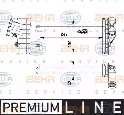 BEHR HELLA Service 8FH 351 311-261 - Siltummainis, Salona apsilde www.autospares.lv