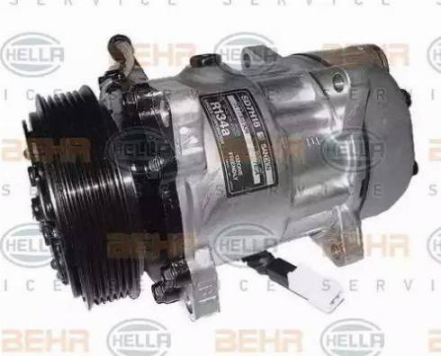 BEHR HELLA Service 8FK 351 126-361 - Kompresors, Gaisa kond. sistēma autospares.lv