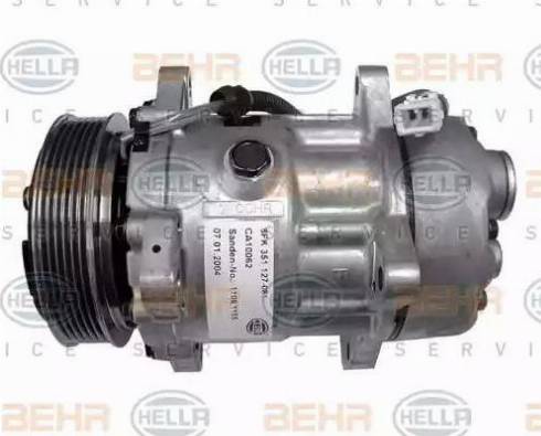 BEHR HELLA Service 8FK 351 127-081 - Kompresors, Gaisa kond. sistēma www.autospares.lv