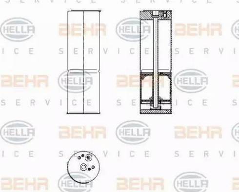 BEHR HELLA Service 8FT 351 196-581 - Sausinātājs, Kondicionieris autospares.lv