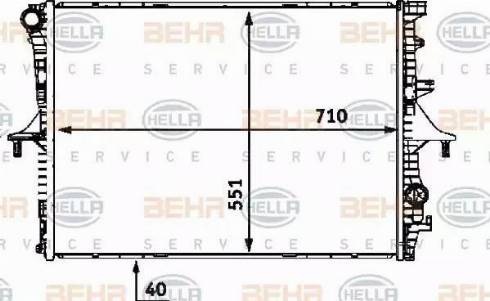 BEHR HELLA Service 8MK 376 719-004 - Radiators, Motora dzesēšanas sistēma www.autospares.lv