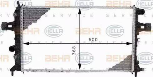 BEHR HELLA Service 8MK 376 710-334 - Radiators, Motora dzesēšanas sistēma www.autospares.lv