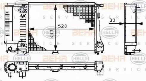 BEHR HELLA Service 8MK 376 711-671 - Radiators, Motora dzesēšanas sistēma www.autospares.lv