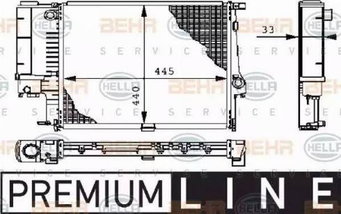 BEHR HELLA Service 8MK 376 711-081 - Radiators, Motora dzesēšanas sistēma www.autospares.lv