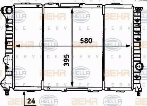 BEHR HELLA Service 8MK 376 718-111 - Radiators, Motora dzesēšanas sistēma www.autospares.lv