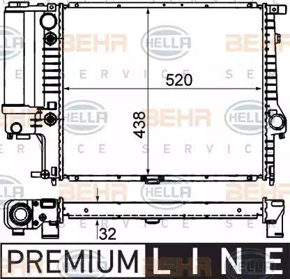 BEHR HELLA Service 8MK 376 713-101 - Radiators, Motora dzesēšanas sistēma www.autospares.lv