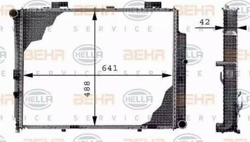 BEHR HELLA Service 8MK 376 712-644 - Radiator, engine cooling www.autospares.lv