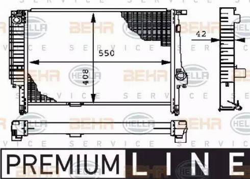 BEHR HELLA Service 8MK 376 712-191 - Radiators, Motora dzesēšanas sistēma www.autospares.lv