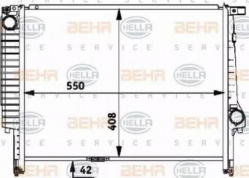 BEHR HELLA Service 8MK 376 712-171 - Radiators, Motora dzesēšanas sistēma www.autospares.lv