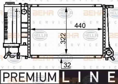 BEHR HELLA Service 8MK 376 717-461 - Radiators, Motora dzesēšanas sistēma www.autospares.lv