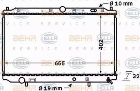 BEHR HELLA Service 8MK 376 724-751 - Radiators, Motora dzesēšanas sistēma www.autospares.lv