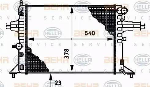 BEHR HELLA Service 8MK 376 720-651 - Radiators, Motora dzesēšanas sistēma www.autospares.lv