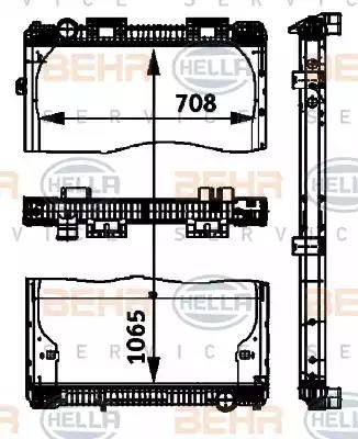 BEHR HELLA Service 8MK 376 721-471 - Radiators, Motora dzesēšanas sistēma www.autospares.lv