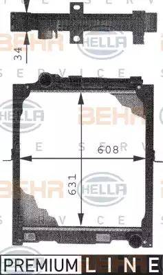 BEHR HELLA Service 8MK 376 721-281 - Radiators, Motora dzesēšanas sistēma www.autospares.lv