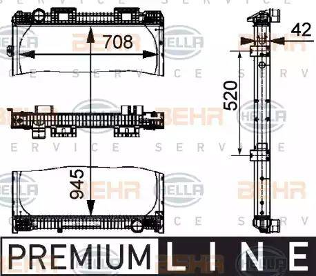 BEHR HELLA Service 8MK 376 721-761 - Radiators, Motora dzesēšanas sistēma www.autospares.lv